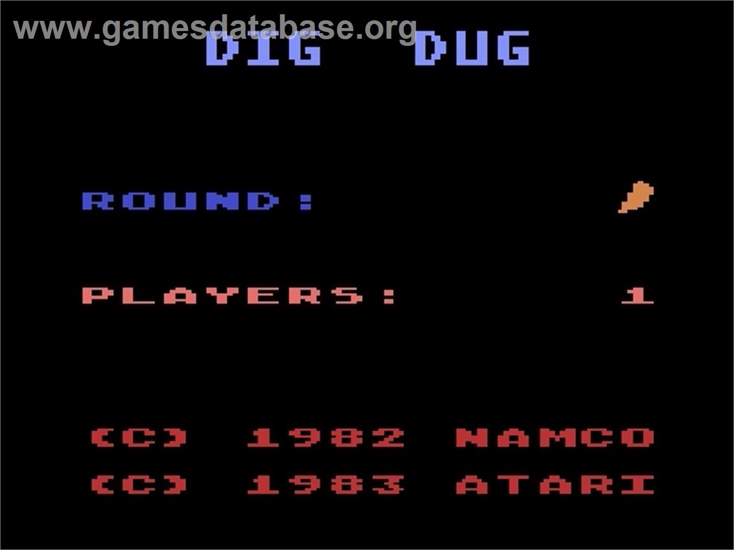 Dig Dug - Atari 5200 - Artwork - Title Screen