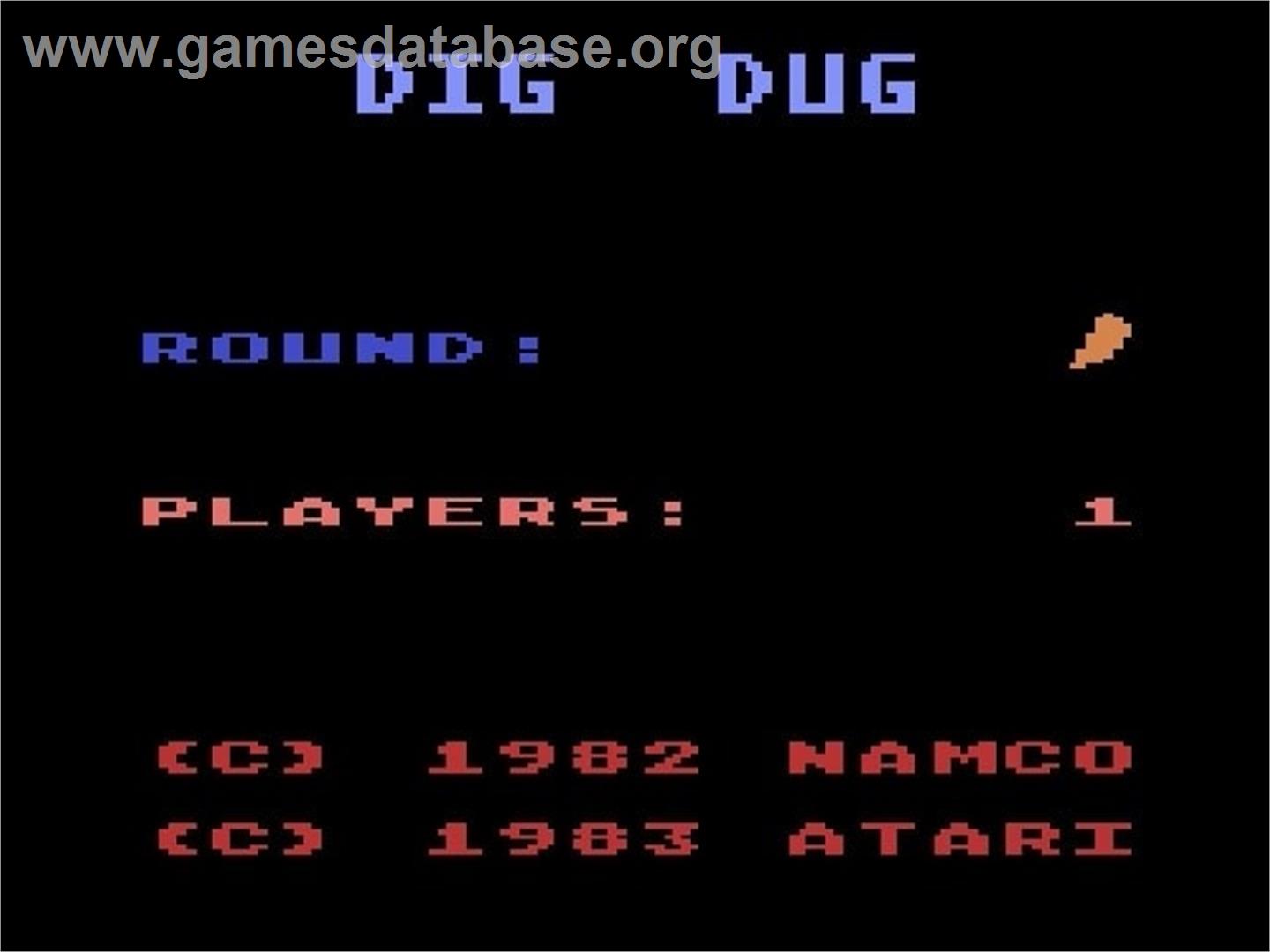 Dig Dug - Atari 5200 - Artwork - Title Screen
