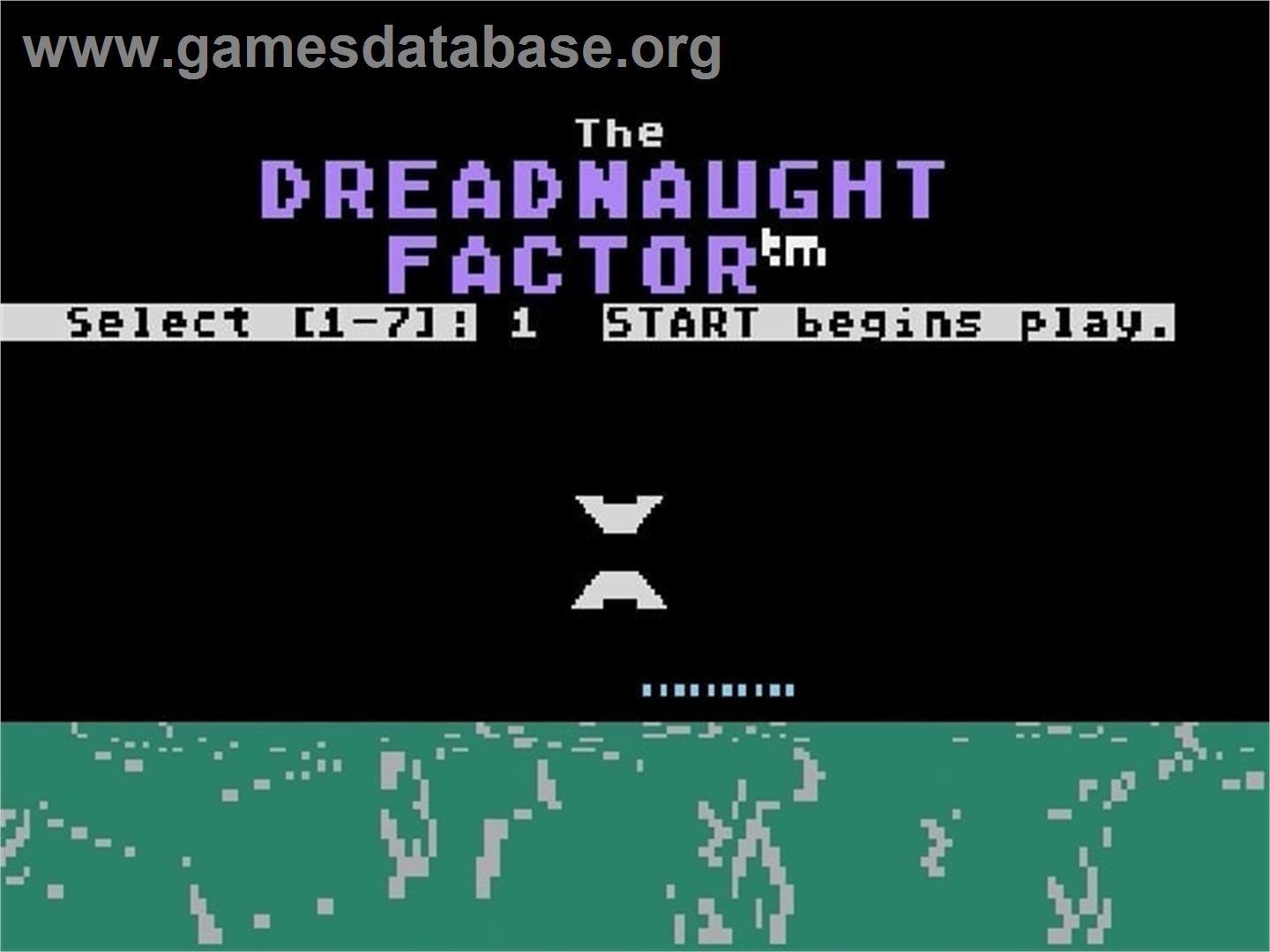 Dreadnaught Factor, The - Atari 5200 - Artwork - Title Screen