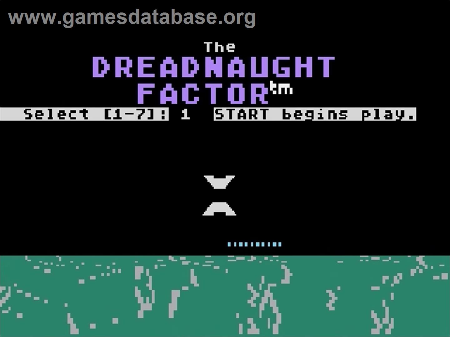 Dreadnaught Factor - Atari 5200 - Artwork - Title Screen