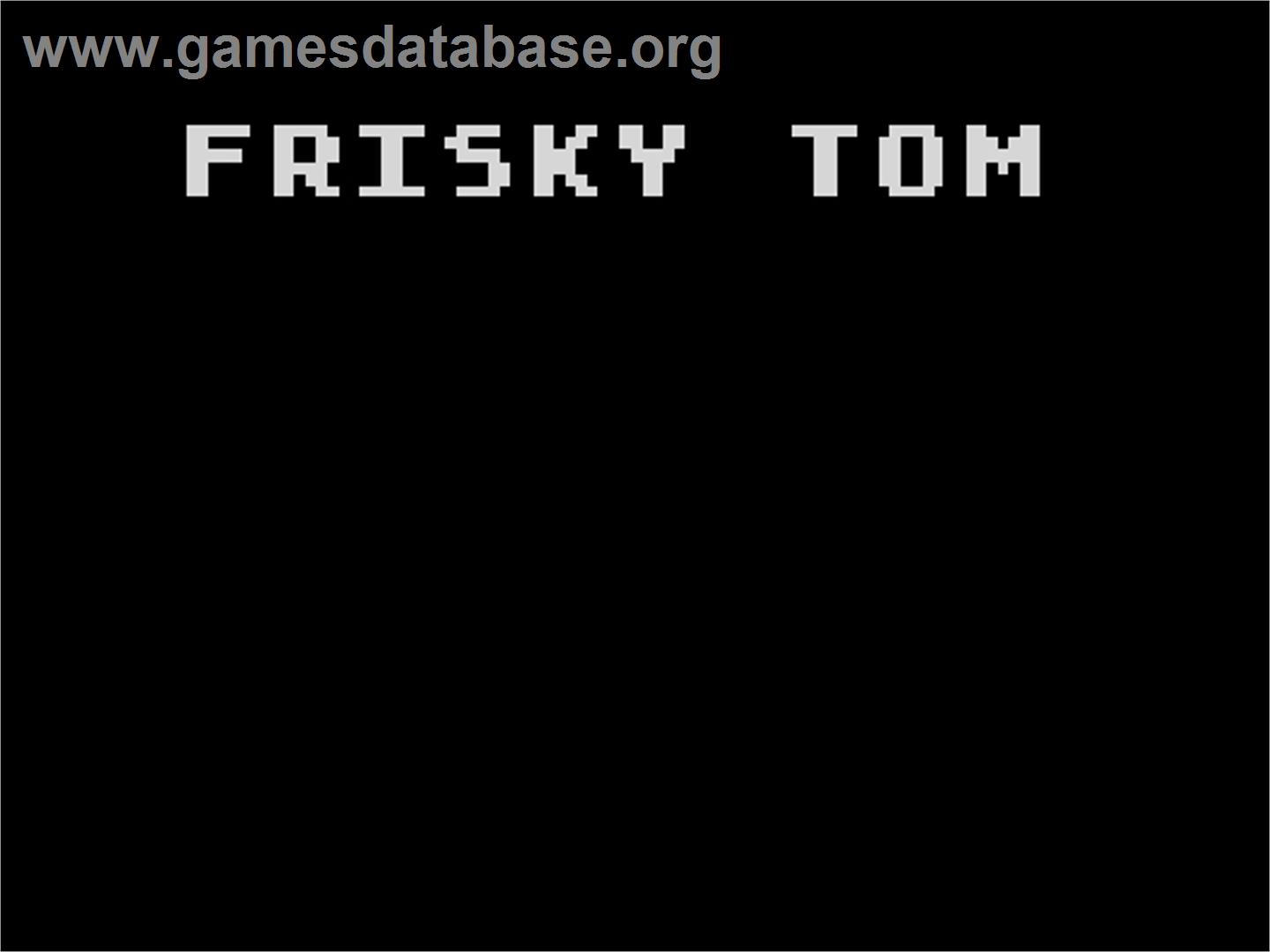 Frisky Tom - Atari 5200 - Artwork - Title Screen