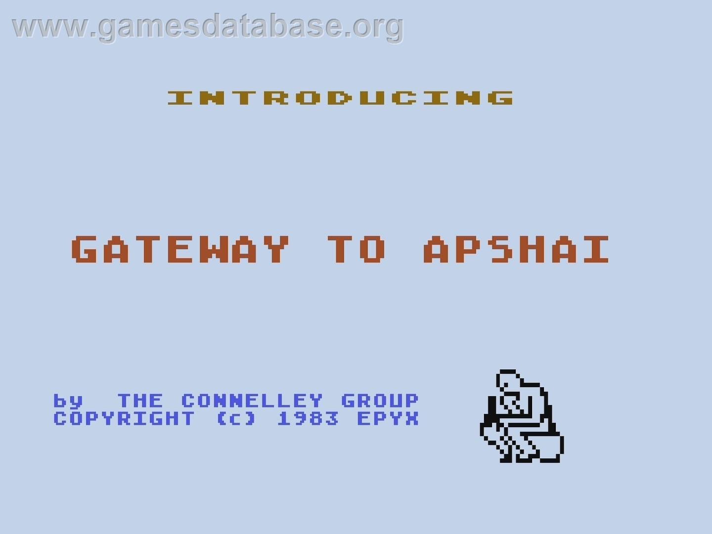 Gateway To Apshai - Atari 5200 - Artwork - Title Screen