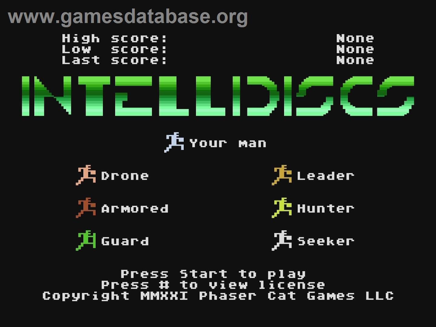 Intellidiscs - Atari 5200 - Artwork - Title Screen