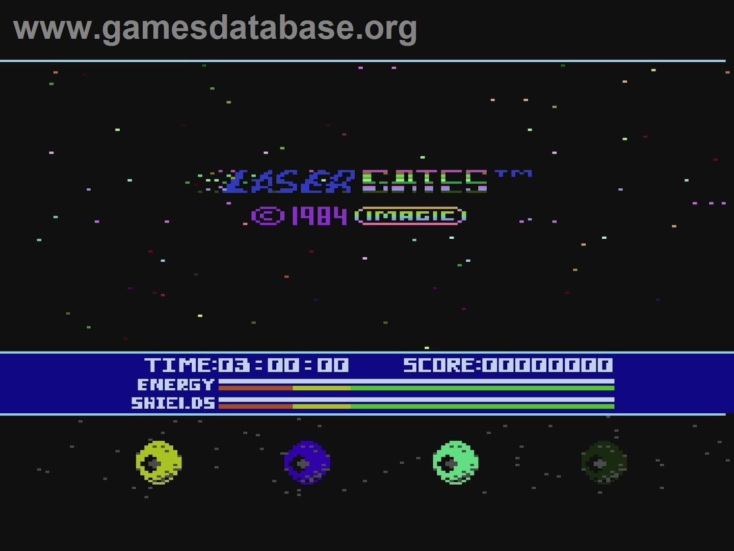 Laser Gates (Atari 8bit conversion) - Atari 5200 - Artwork - Title Screen