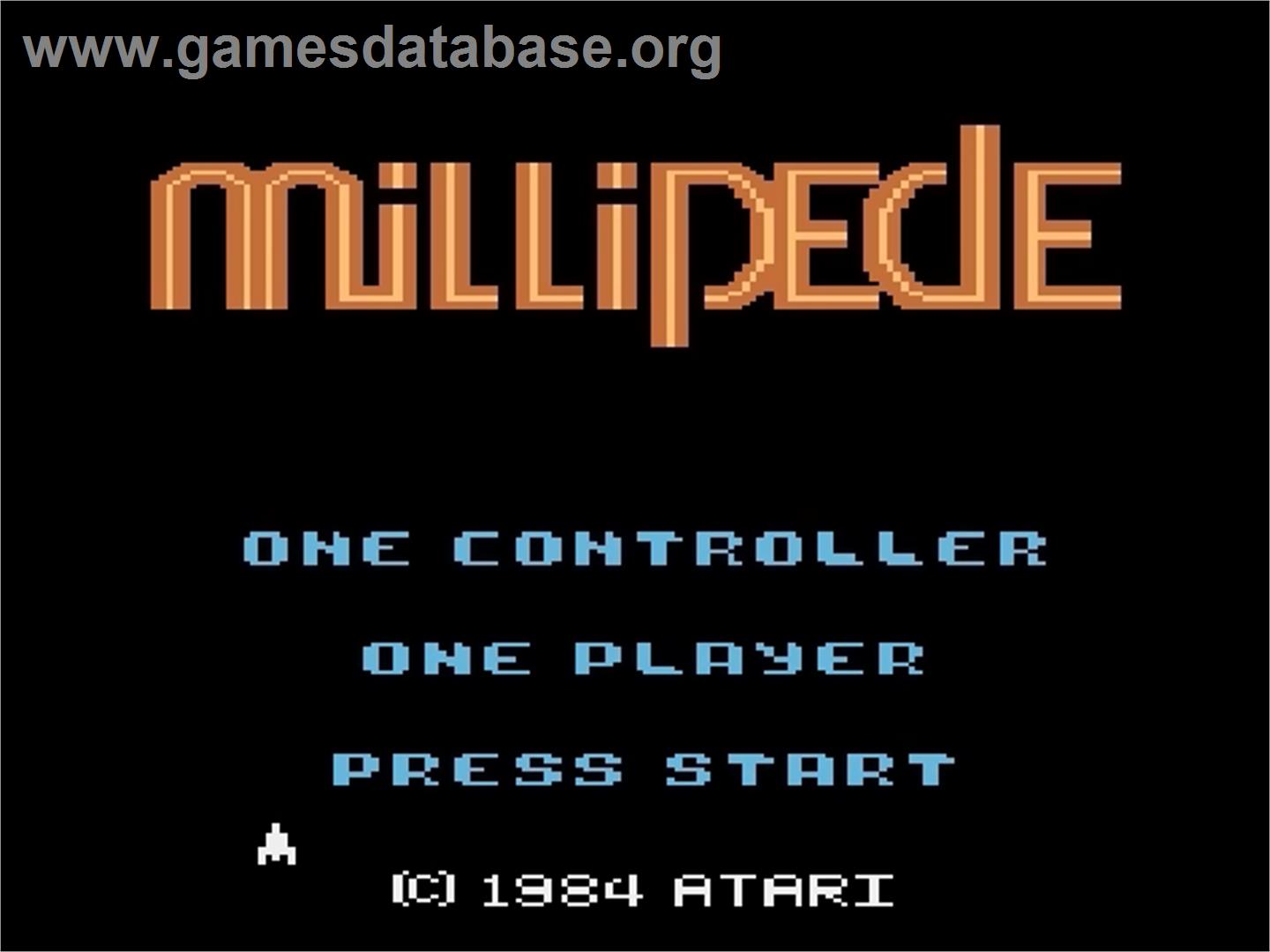 Millipede - Atari 5200 - Artwork - Title Screen