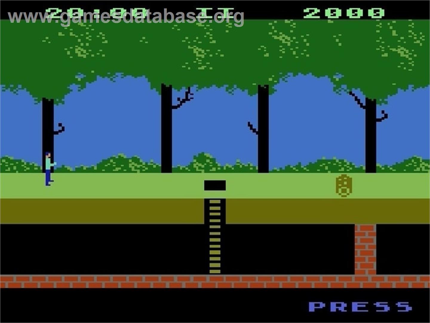 Pitfall! - Atari 5200 - Artwork - Title Screen