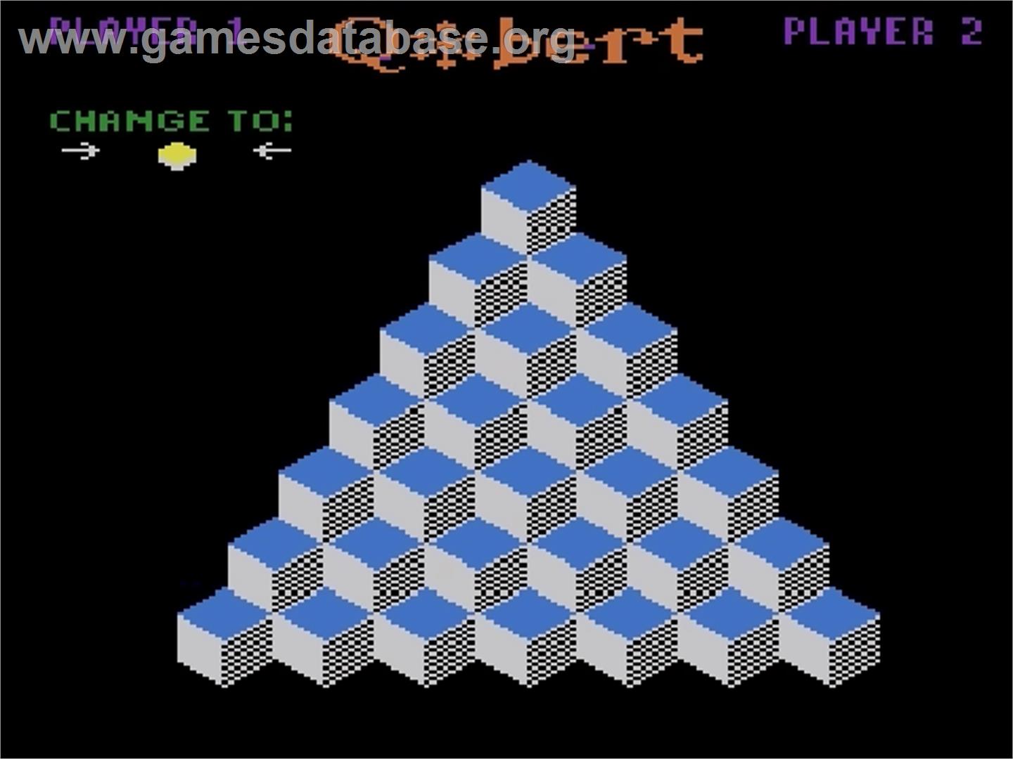 Q*bert - Atari 5200 - Artwork - Title Screen