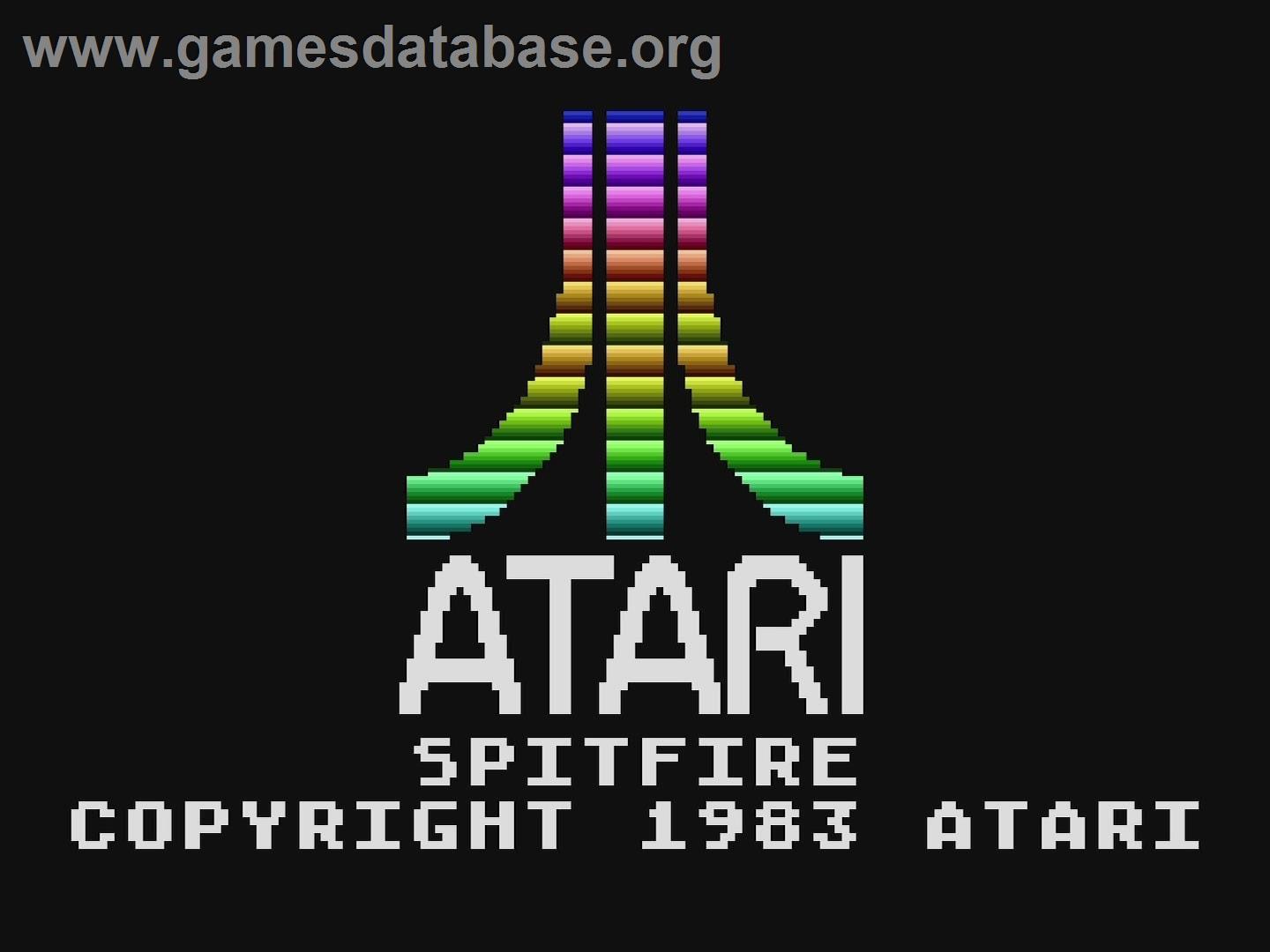 Spitfire (Prototype) - Atari 5200 - Artwork - Title Screen