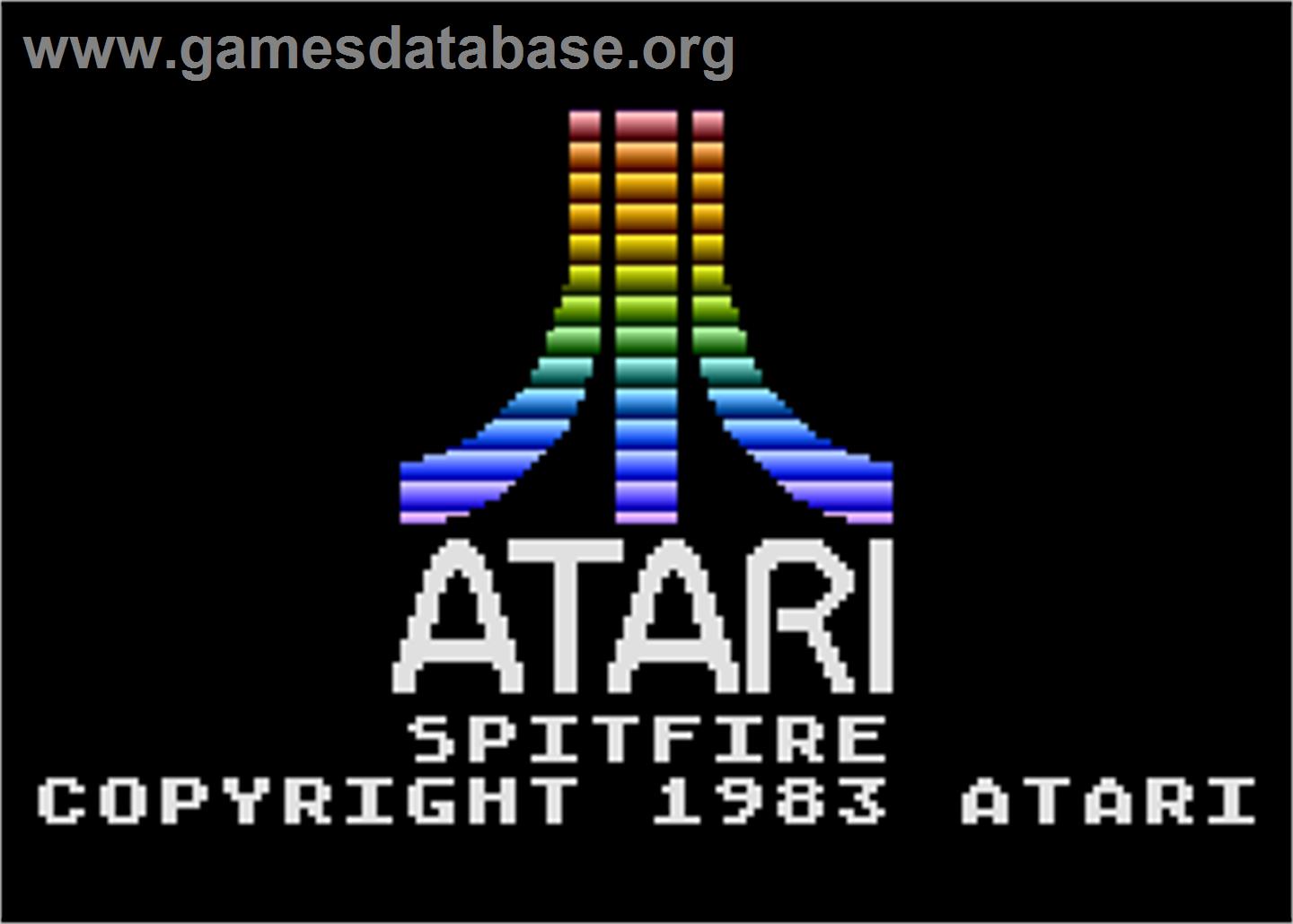 Spitfire - Atari 5200 - Artwork - Title Screen