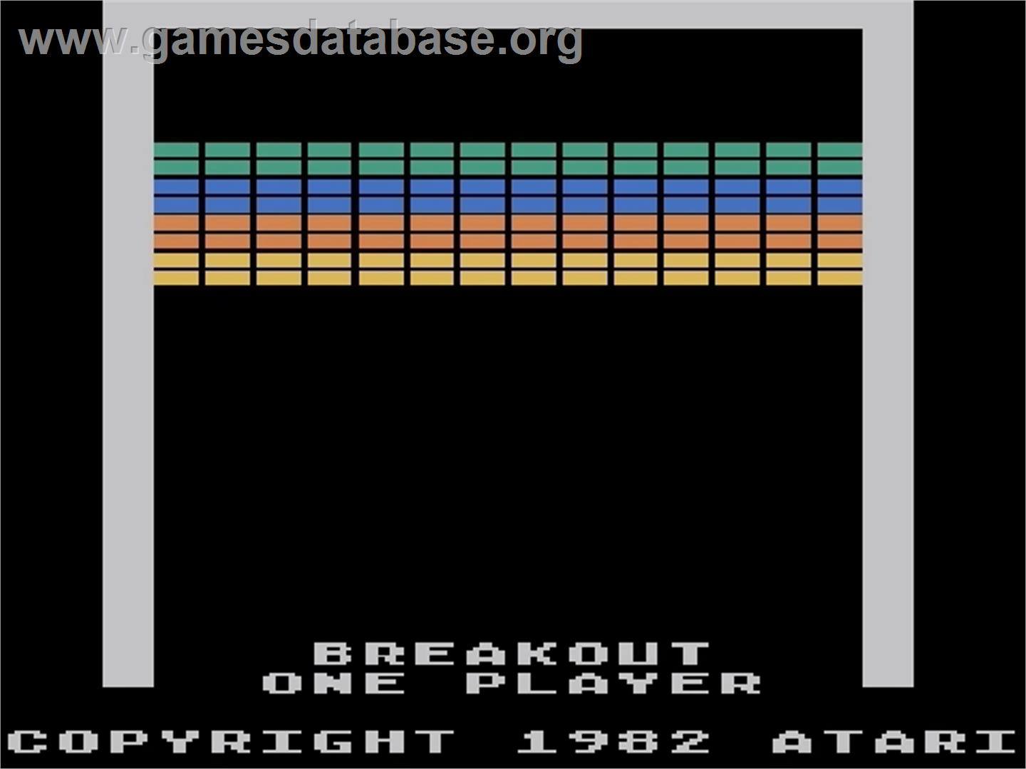 Super Breakout - Atari 5200 - Artwork - Title Screen