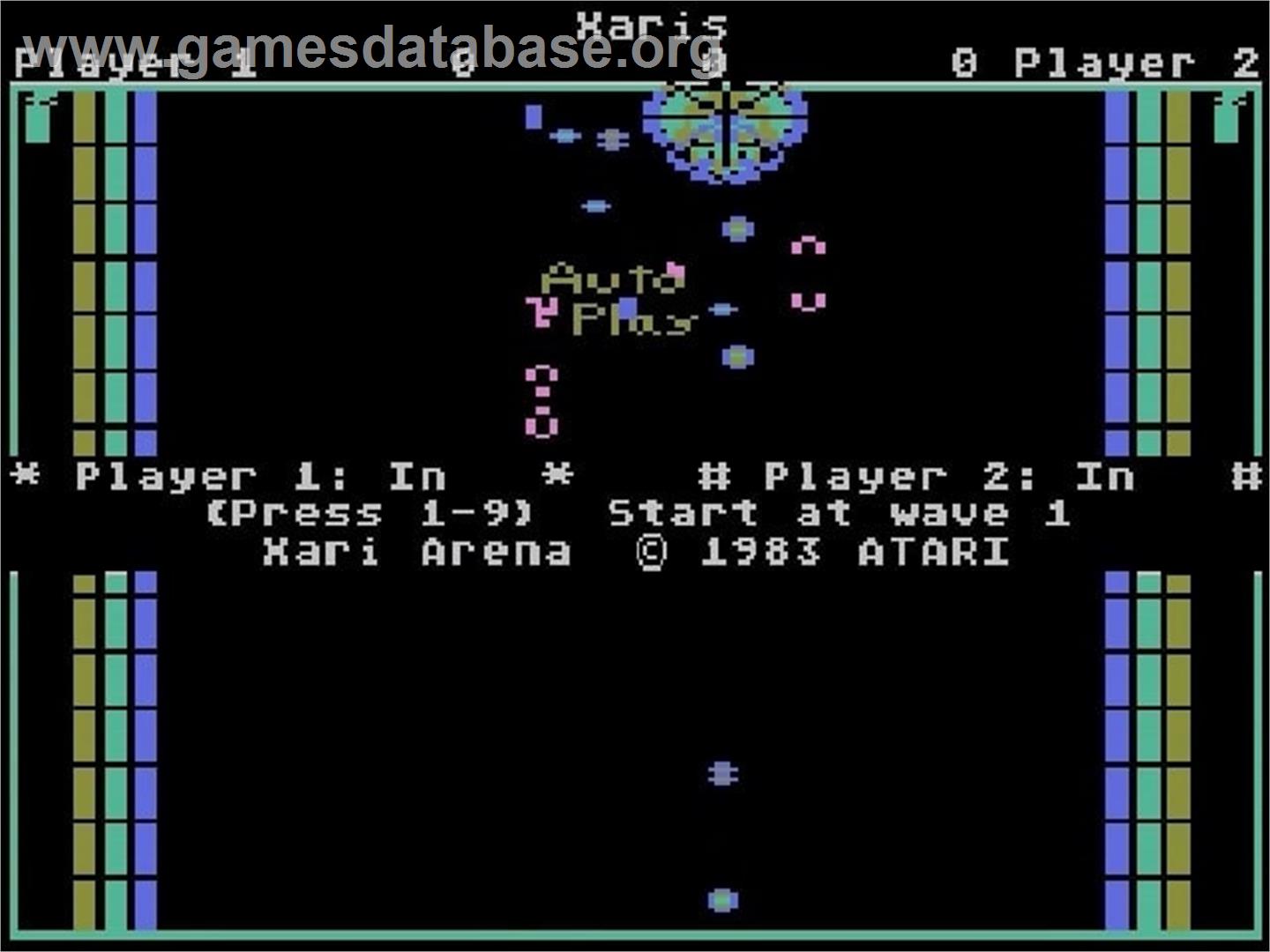 Xari Arena (Prototype) - Atari 5200 - Artwork - Title Screen