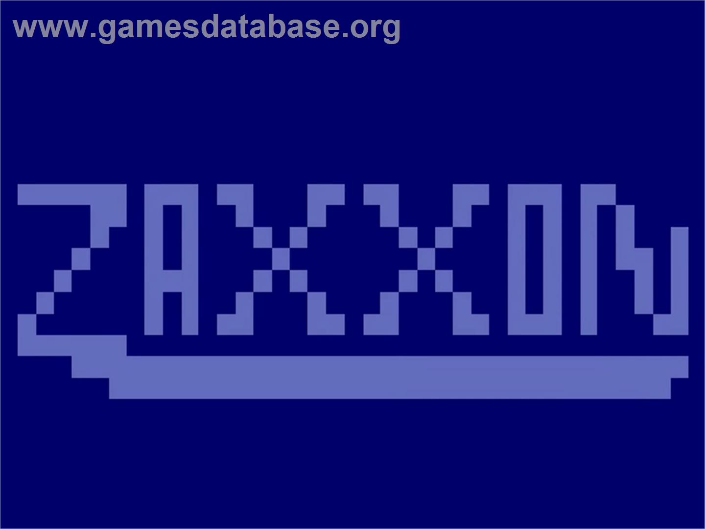 Zaxxon - Atari 5200 - Artwork - Title Screen