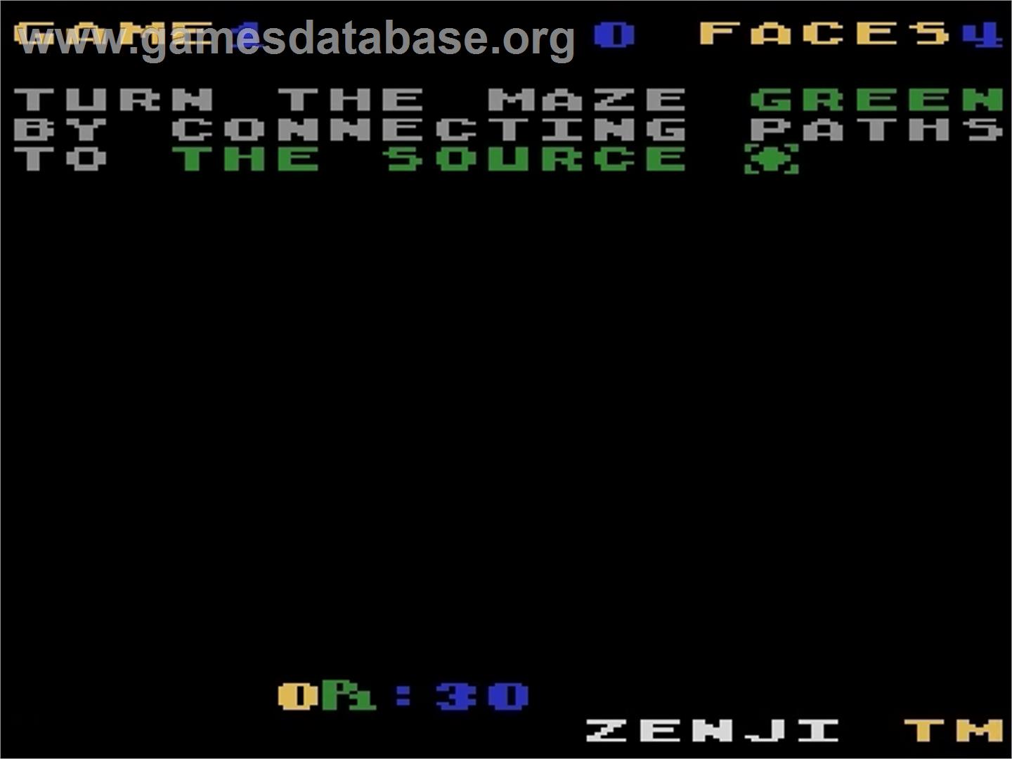 Zenji - Atari 5200 - Artwork - Title Screen