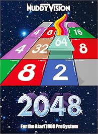 Box cover for 2048 on the Atari 7800.