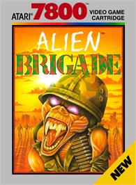 Box cover for Alien Brigade on the Atari 7800.