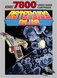 Box cover for Asteroids Deluxe on the Atari 7800.