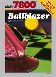 Box cover for Ballblazer on the Atari 7800.