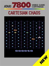 Box cover for Cartesian Chaos on the Atari 7800.