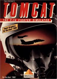 Box cover for Dan Kitchen's Tomcat: The F-14 Fighter Simulator on the Atari 7800.