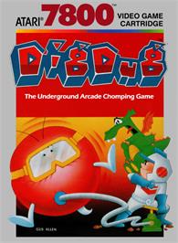 Box cover for Dig Dug on the Atari 7800.