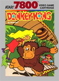 Box cover for Donkey Kong on the Atari 7800.