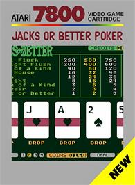 Box cover for Jacks Or Better Poker on the Atari 7800.