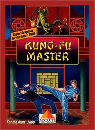 Box cover for Kung-Fu Master on the Atari 7800.