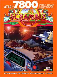 Box cover for Scramble on the Atari 7800.