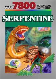 Box cover for Serpentine on the Atari 7800.