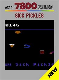 Box cover for Sick Pickles on the Atari 7800.
