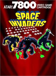 Box cover for Space Invaders 7800 on the Atari 7800.
