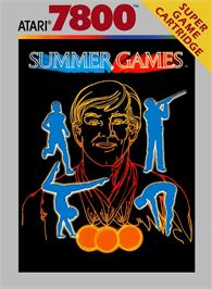 Box cover for Summer Games on the Atari 7800.