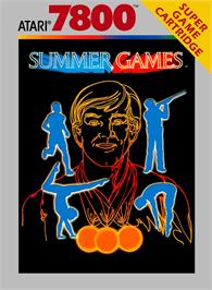 Box cover for Summer Games on the Atari 7800.