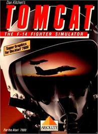 Box cover for Tomcat - The F-14 Fighter Simulator on the Atari 7800.