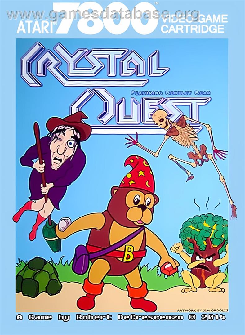 Bentley Bear's Crystal Quest - Atari 7800 - Artwork - Box