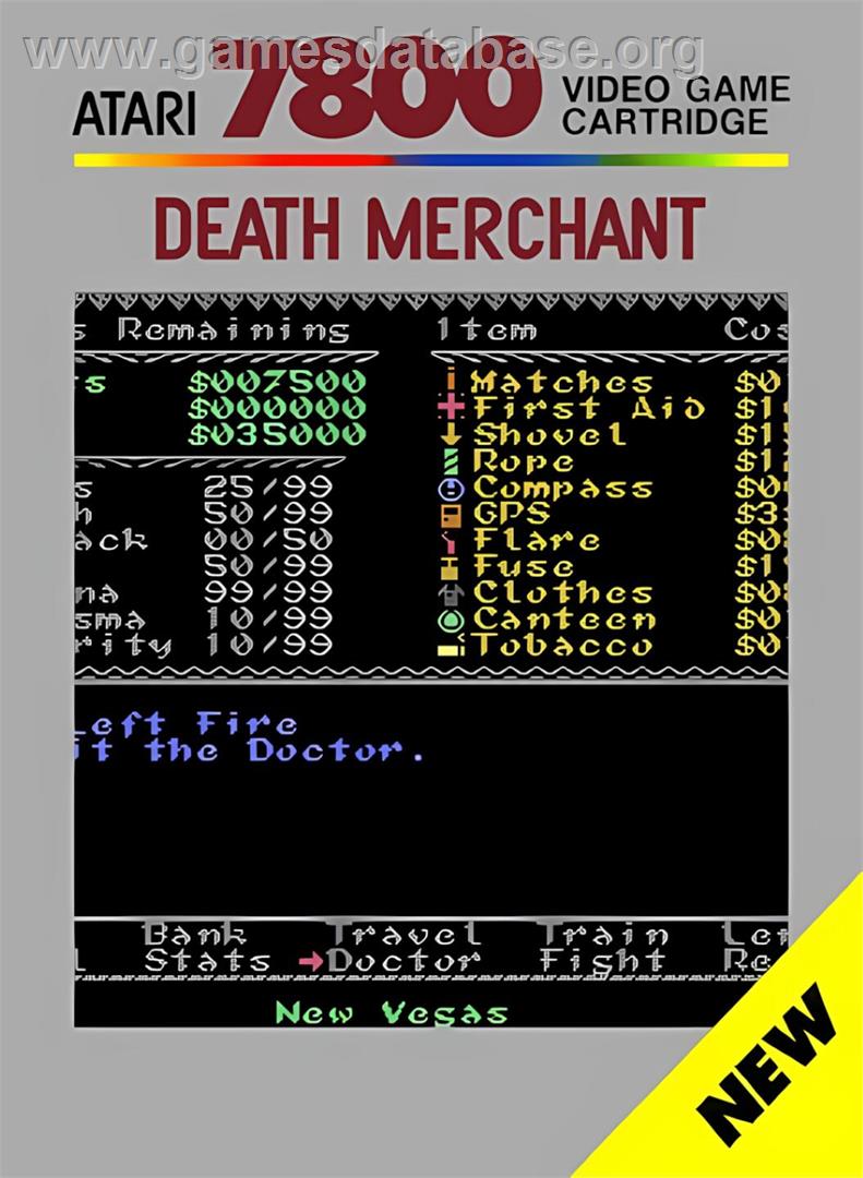 Death Merchant - Atari 7800 - Artwork - Box