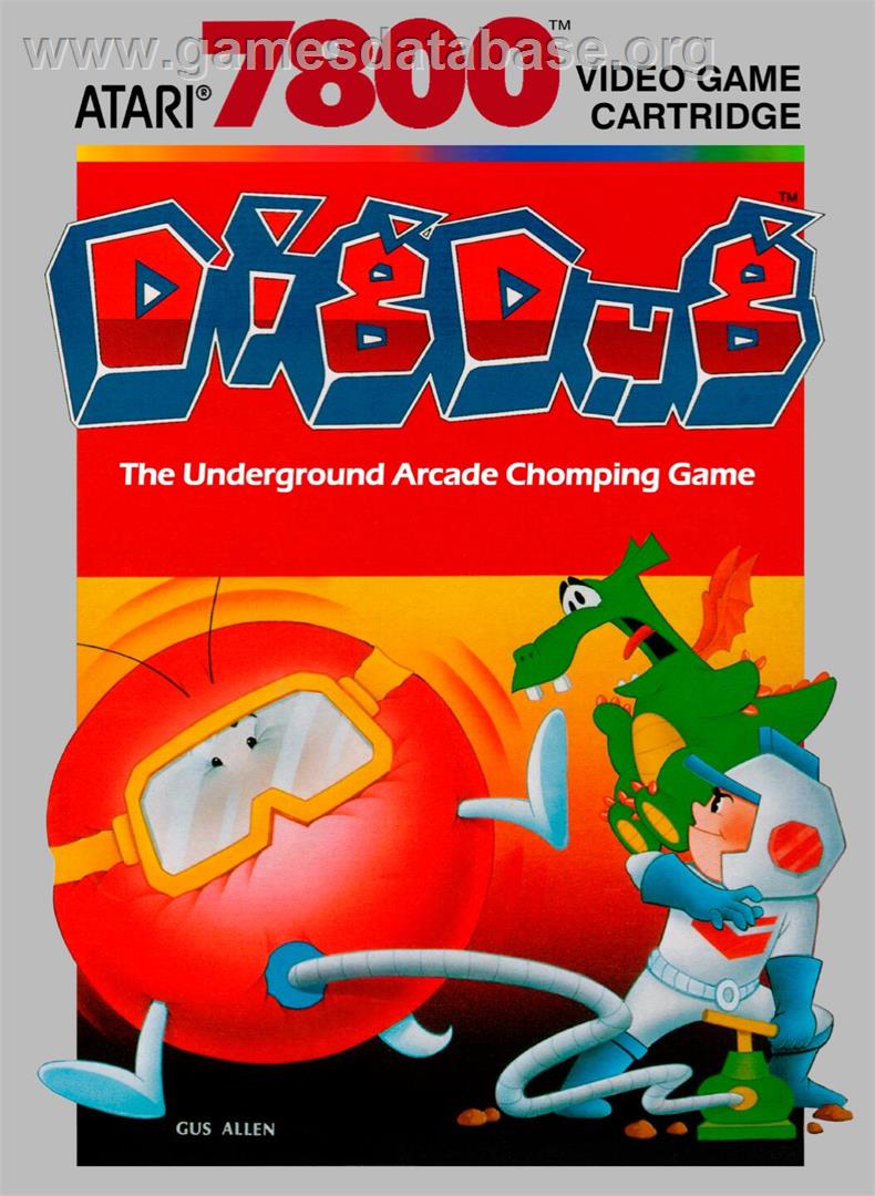 Dig Dug - Atari 7800 - Artwork - Box