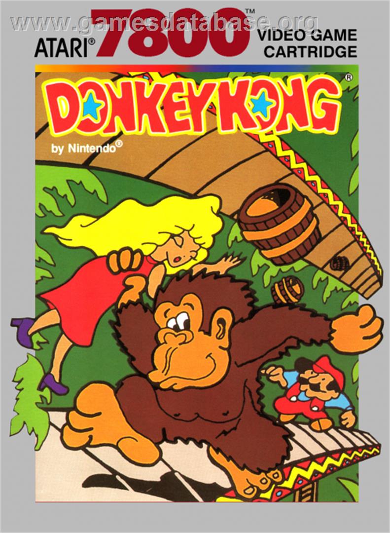 Donkey Kong - Atari 7800 - Artwork - Box
