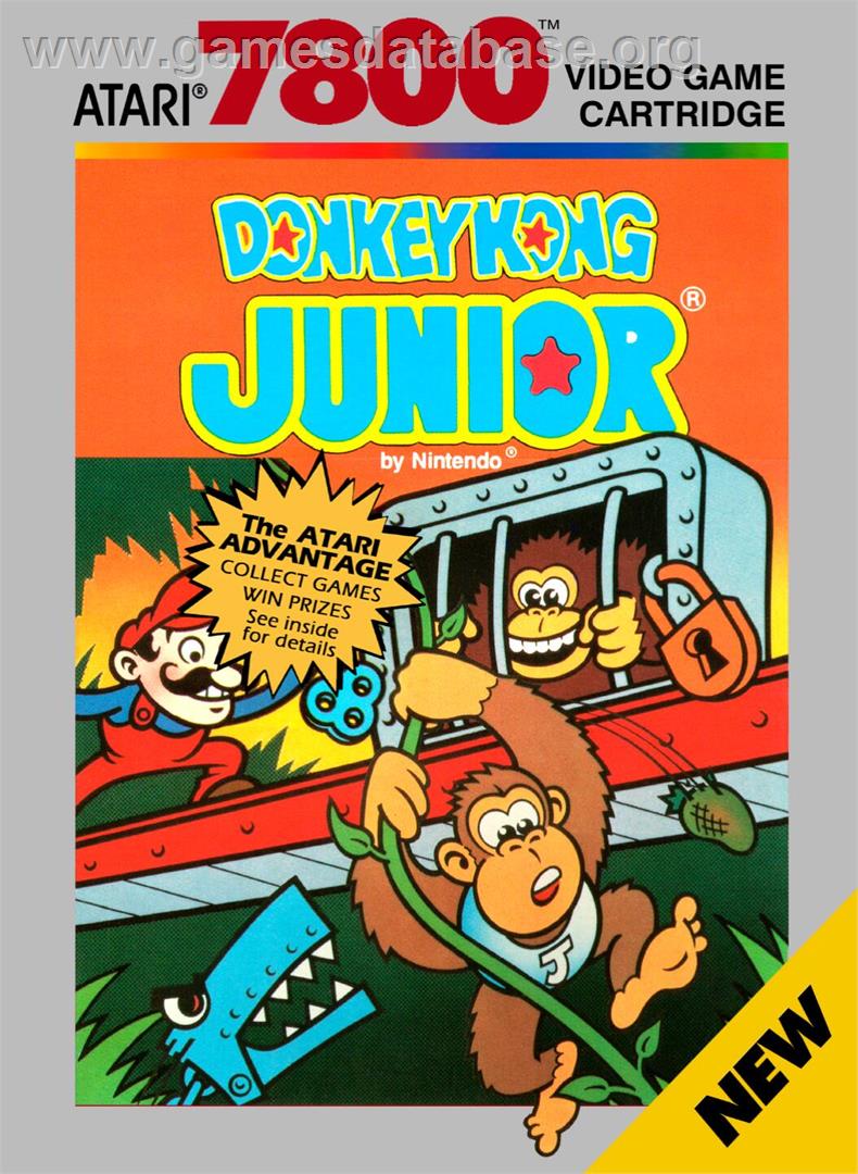 Donkey Kong Junior - Atari 7800 - Artwork - Box