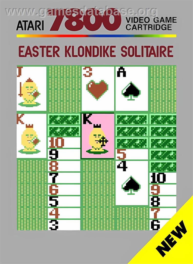 Easter Klondike Solitaire - Atari 7800 - Artwork - Box