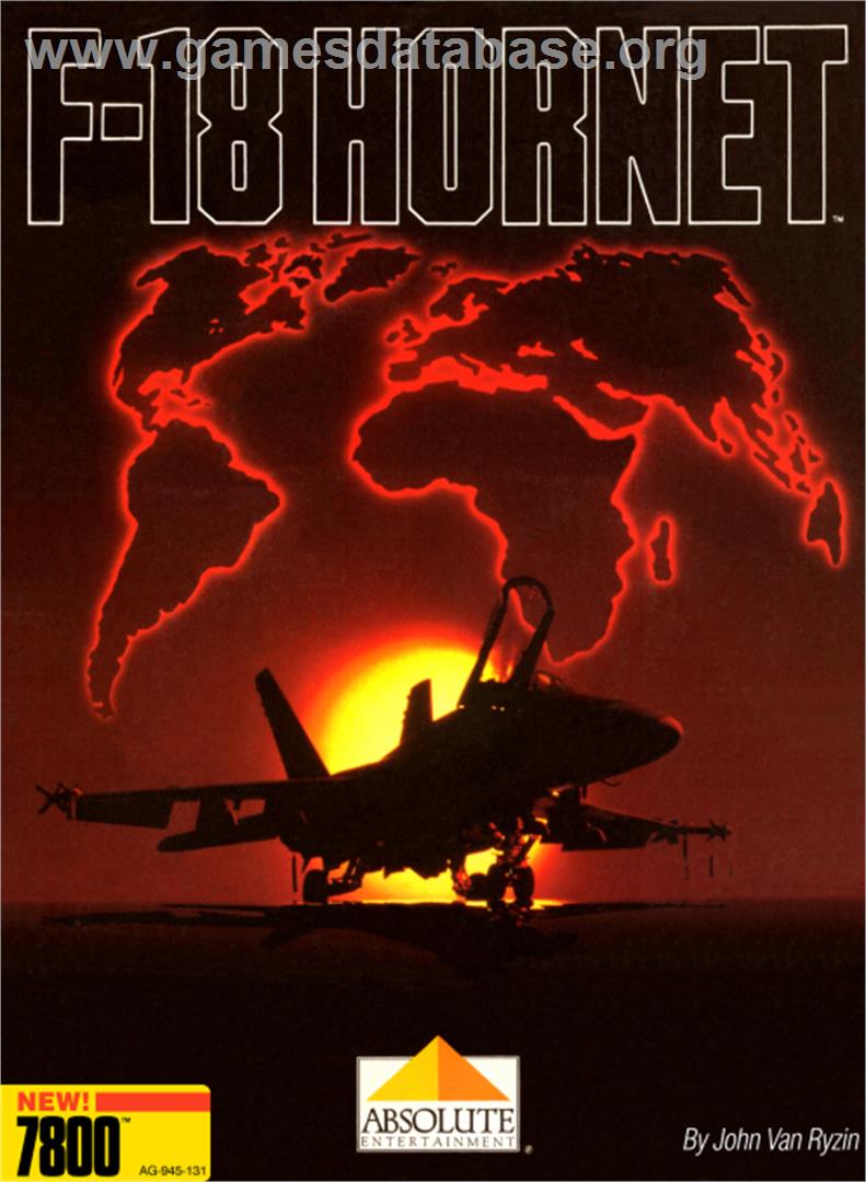 F-18 Hornet - Atari 7800 - Artwork - Box