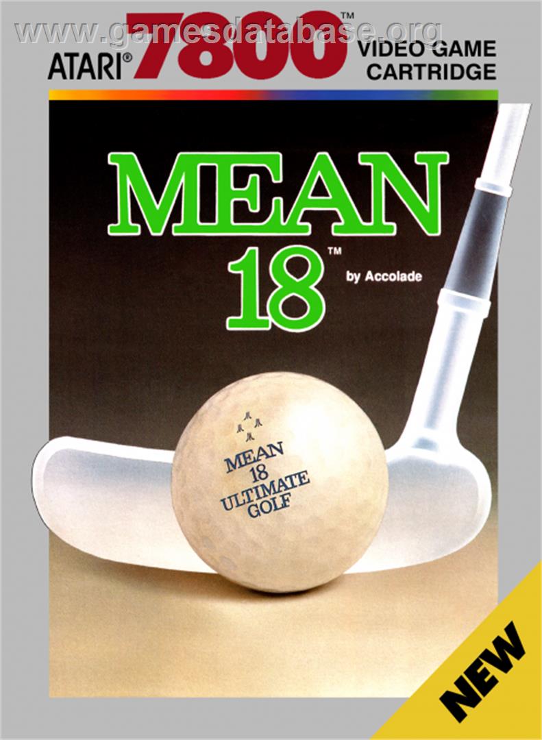 Mean 18 Golf - Atari 7800 - Artwork - Box