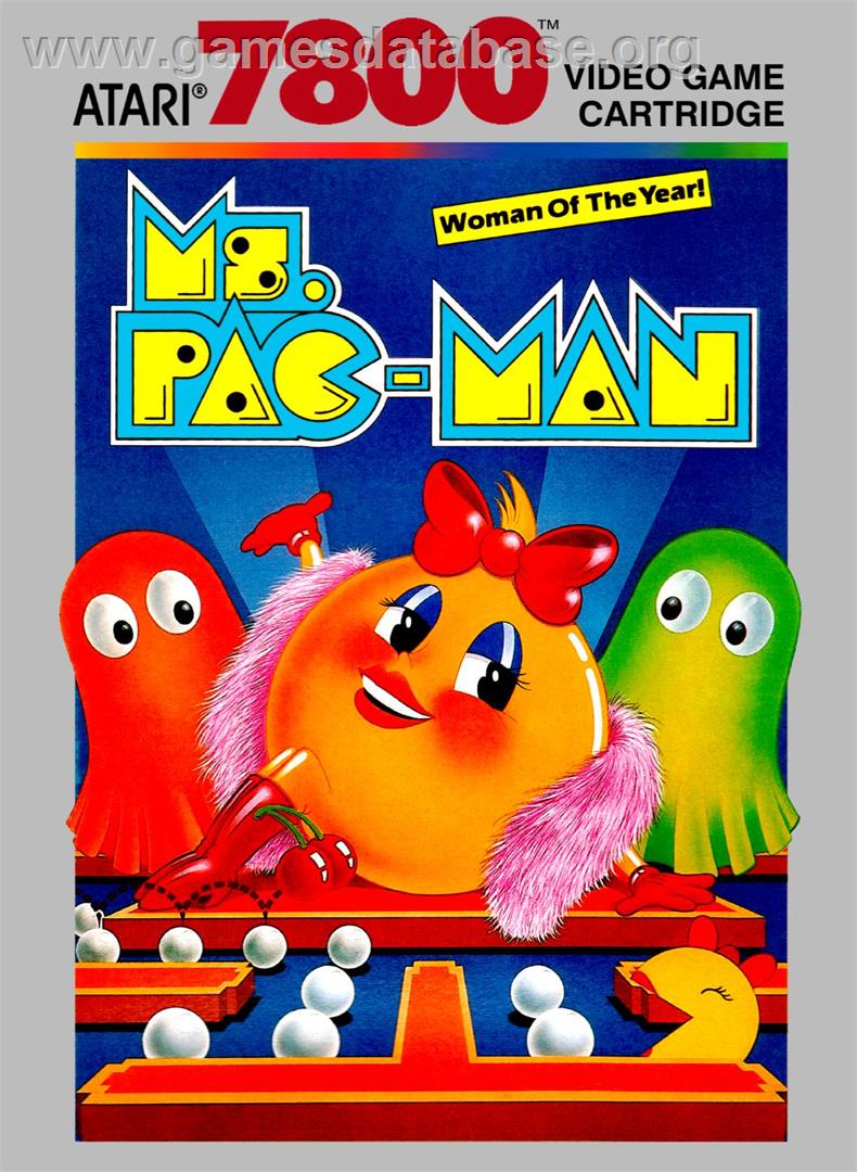 Ms. Pac-Man - Atari 7800 - Artwork - Box