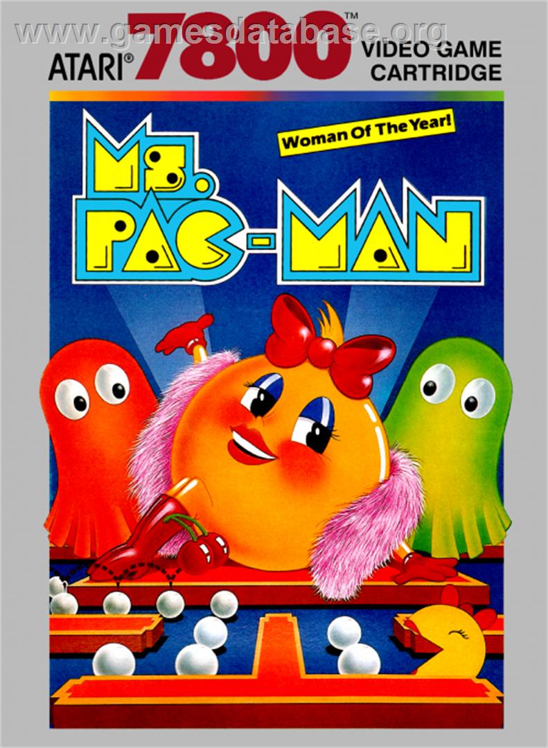 Ms. Pac-Man - Atari 7800 - Artwork - Box