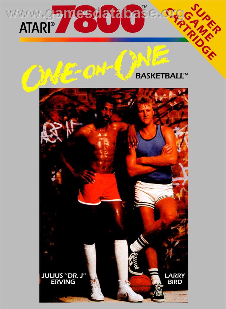 One-On-One Basketball - Atari 7800 - Artwork - Box