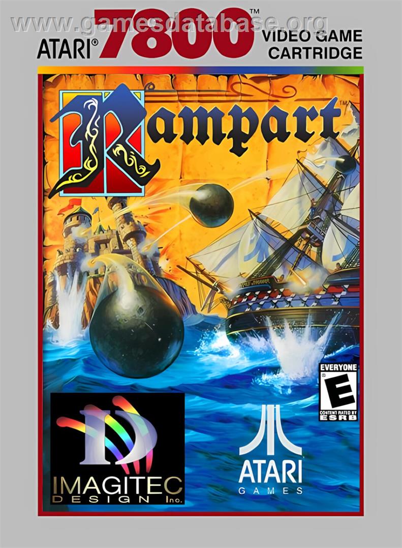 Rampart - Atari 7800 - Artwork - Box