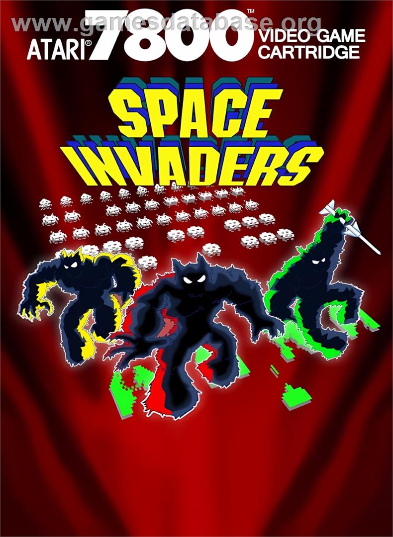 Space Invaders 7800 - Atari 7800 - Artwork - Box
