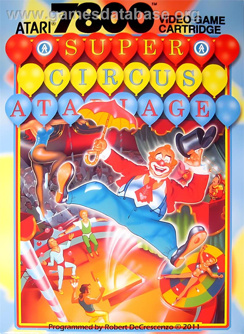 Super Circus AtariAge - Atari 7800 - Artwork - Box