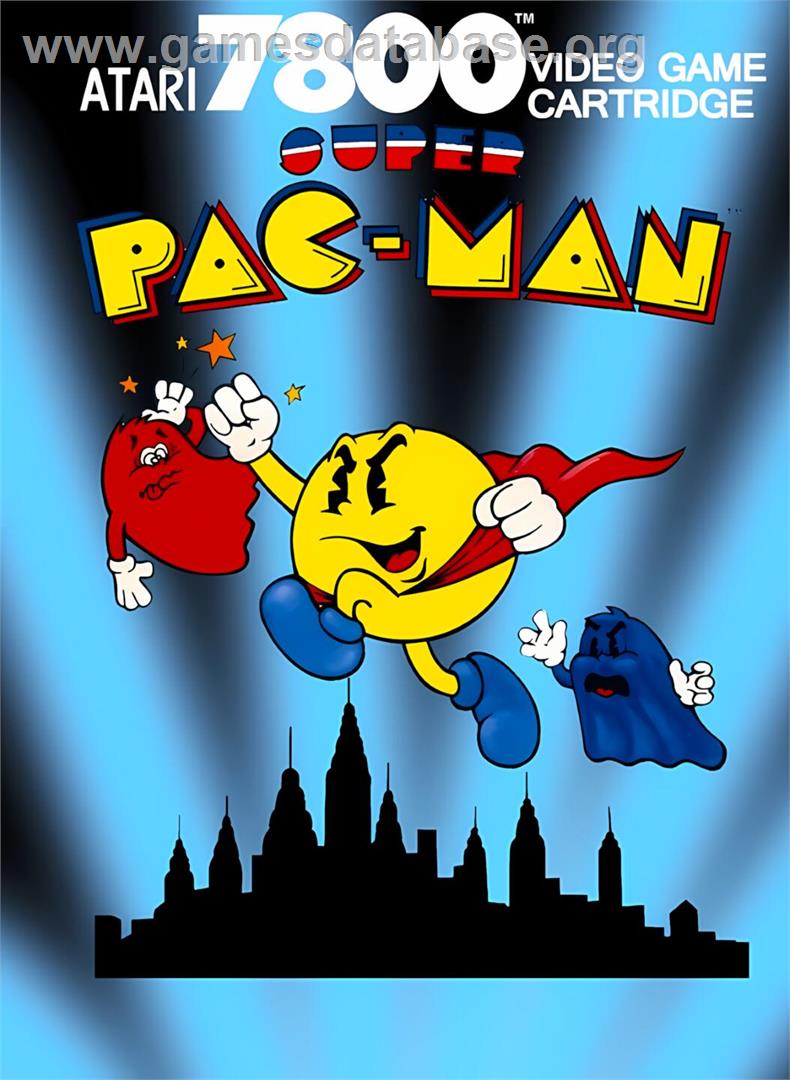 Super Pac-Man - Atari 7800 - Artwork - Box