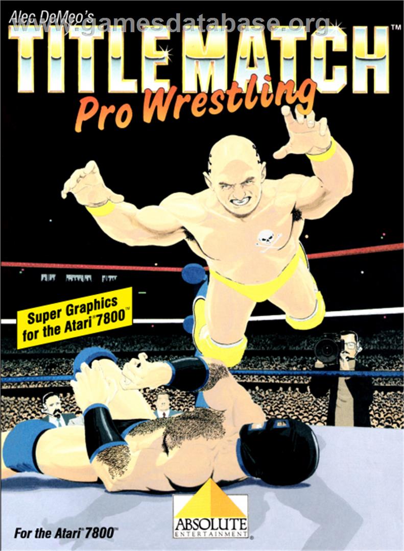 Title Match Pro Wrestling - Atari 7800 - Artwork - Box
